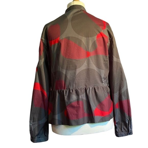 0206 PIAZZA SEMPIONE Red and Grey Colorblock Shirt Size M NEW - Picture 4 of 7